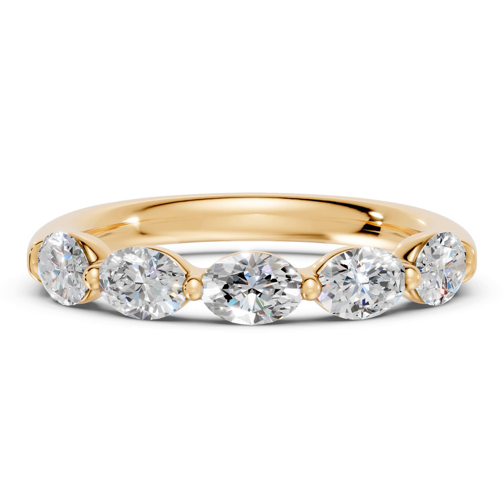 360 degree view of Oval Five-Stone Lab Diamond Band (1.25 ct. tw.)