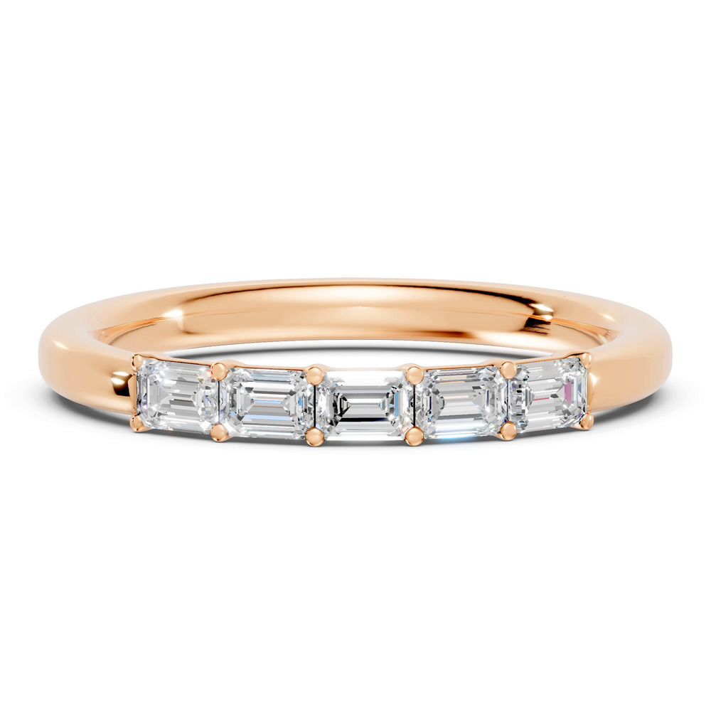 360 degree view of Emerald Five-Stone Lab Diamond Band (0.50 ct. tw.)