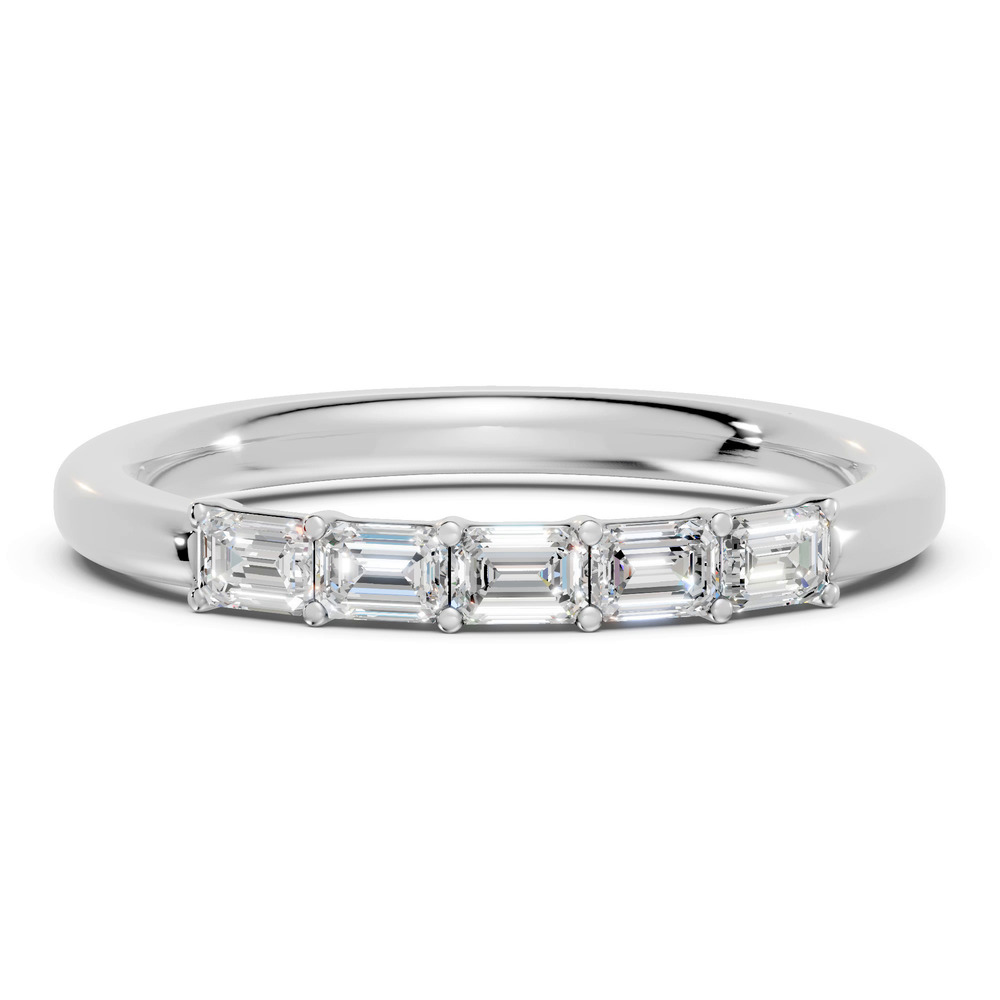 360 degree view of Emerald Five-Stone Lab Diamond Band (0.50 ct. tw.)
