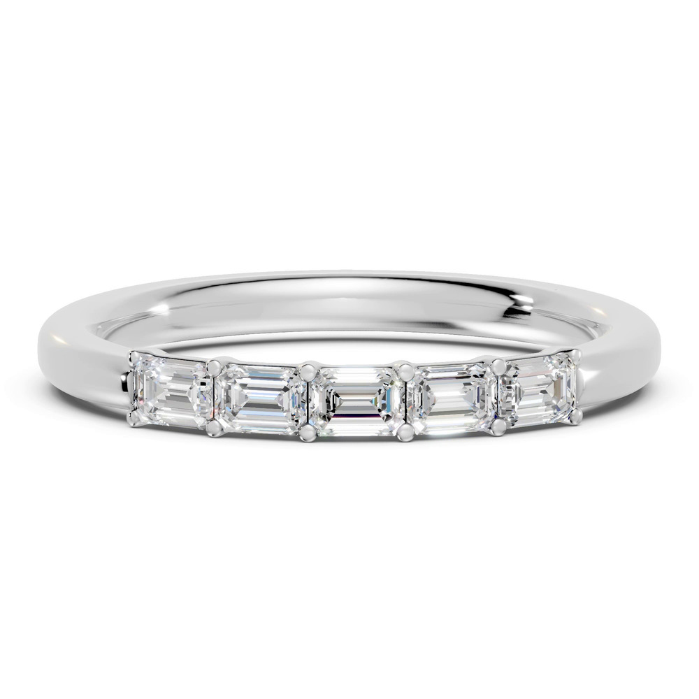 360 degree view of Emerald Five-Stone Lab Diamond Band (0.50 ct. tw.)