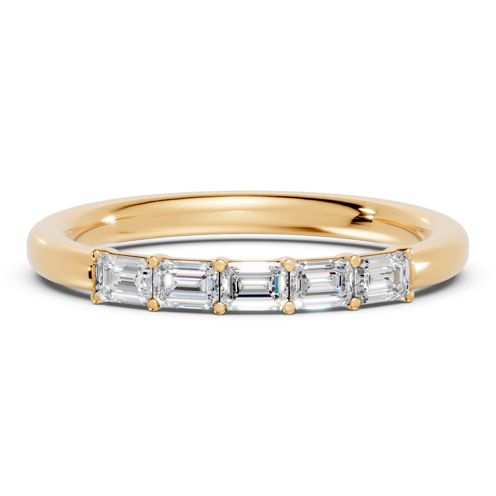 360 degree view of Emerald Five-Stone Lab Diamond Band (0.50 ct. tw.)