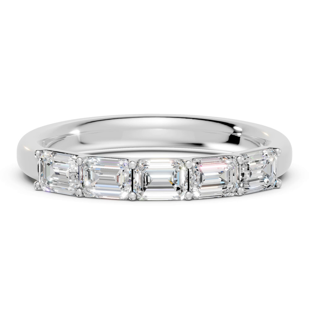 360 degree view of Emerald Five-Stone Lab Diamond Band (1.00 ct. tw.)
