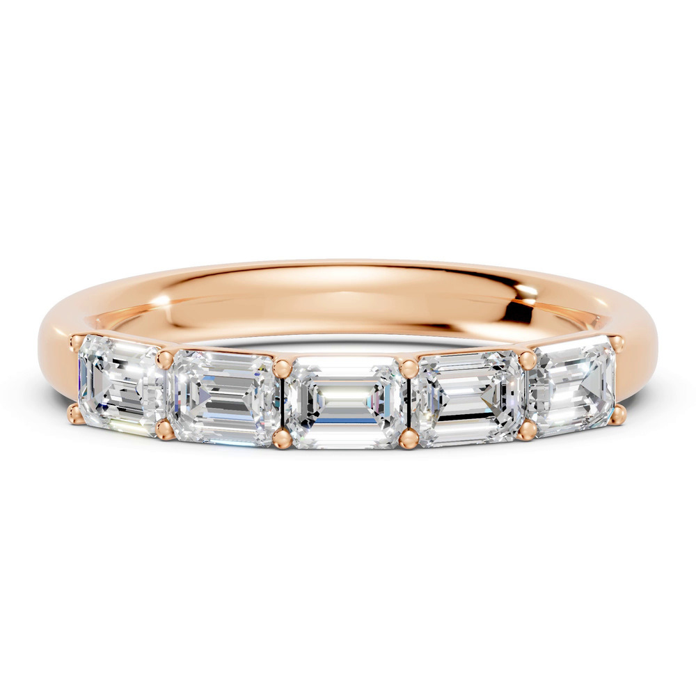 360 degree view of Emerald Five-Stone Lab Diamond Band (1.00 ct. tw.)