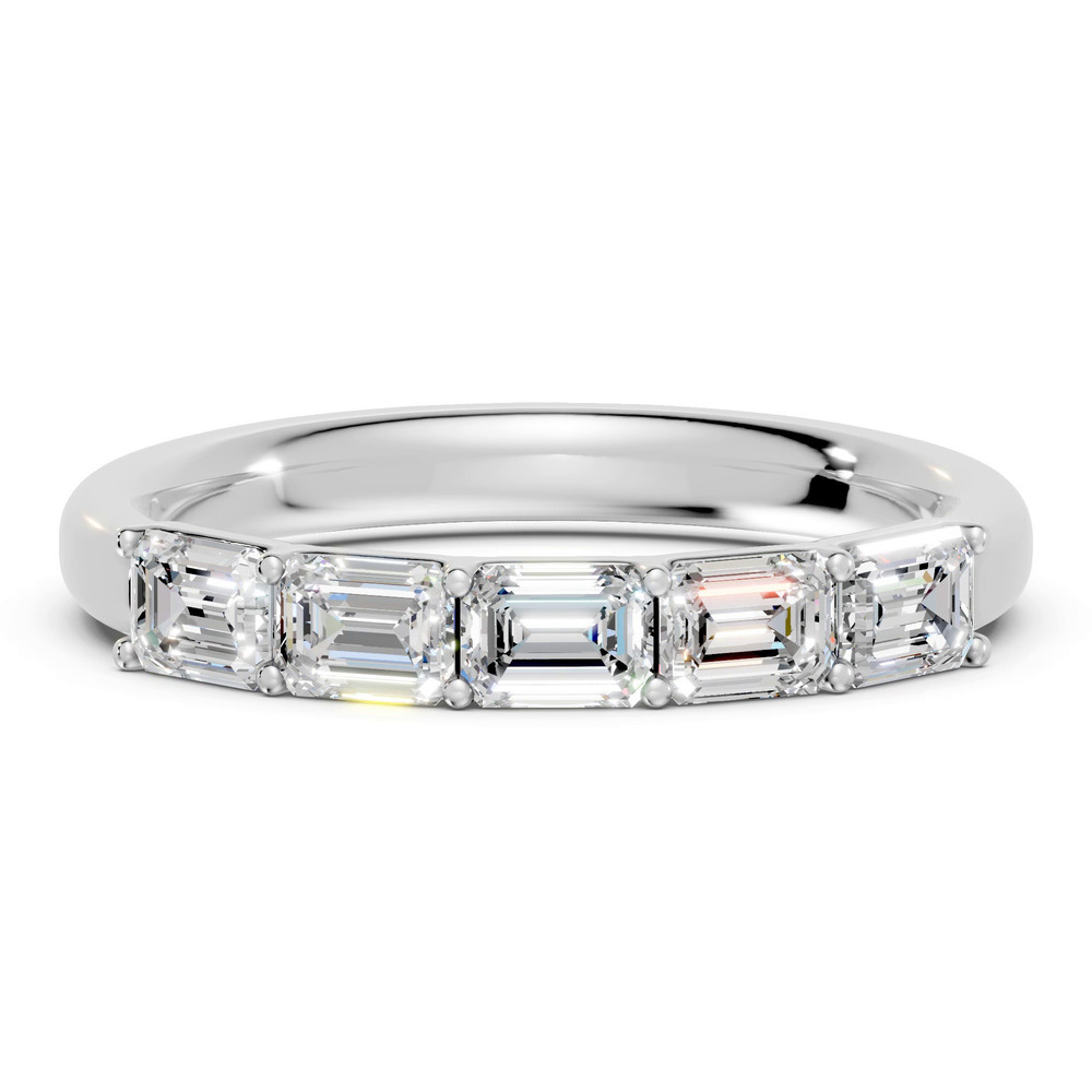 360 degree view of Emerald Five-Stone Lab Diamond Band (1.00 ct. tw.)