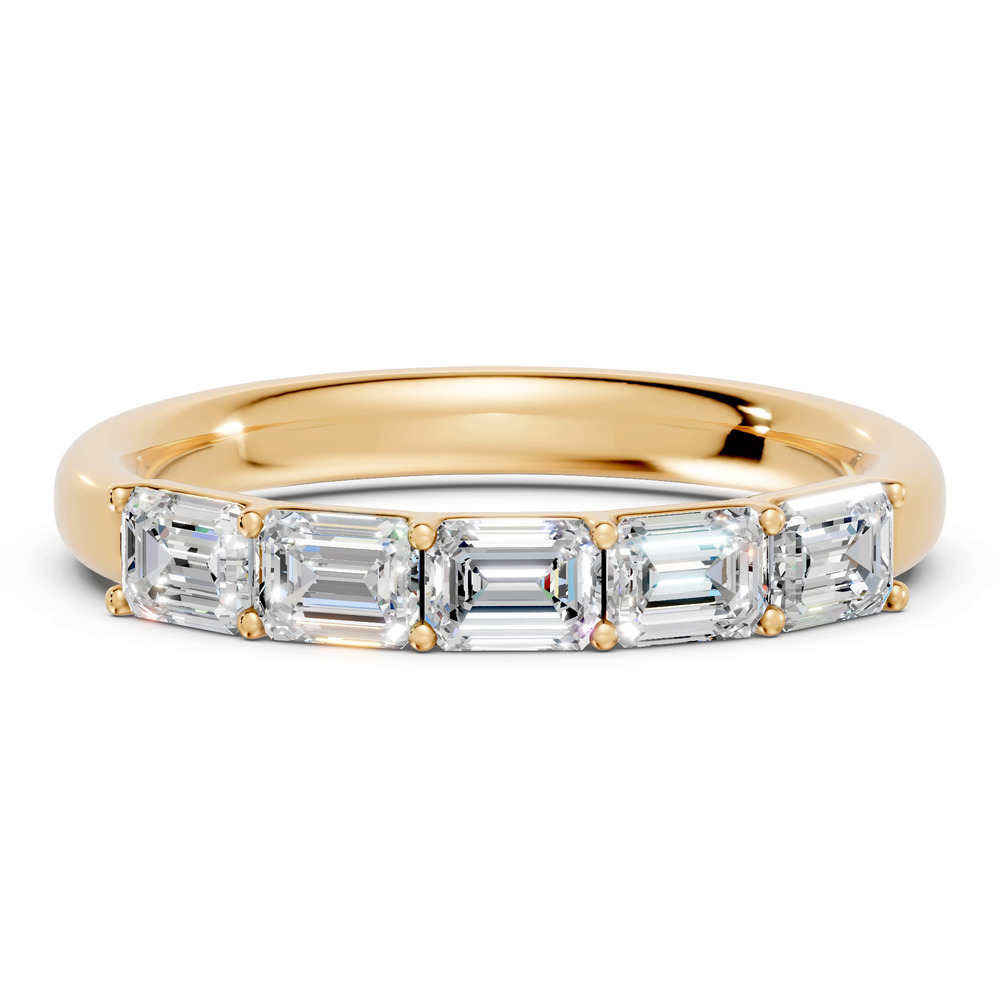 360 degree view of Emerald Five-Stone Lab Diamond Band (1.00 ct. tw.)