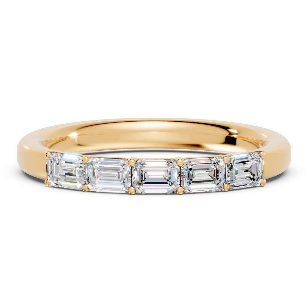 360 degree view of Emerald Five-Stone Lab Diamond Band (0.75 ct. tw.)