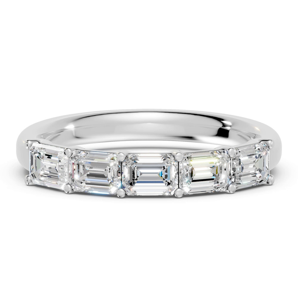 360 degree view of Emerald Five-Stone Lab Diamond Band (1.25 ct. tw.)