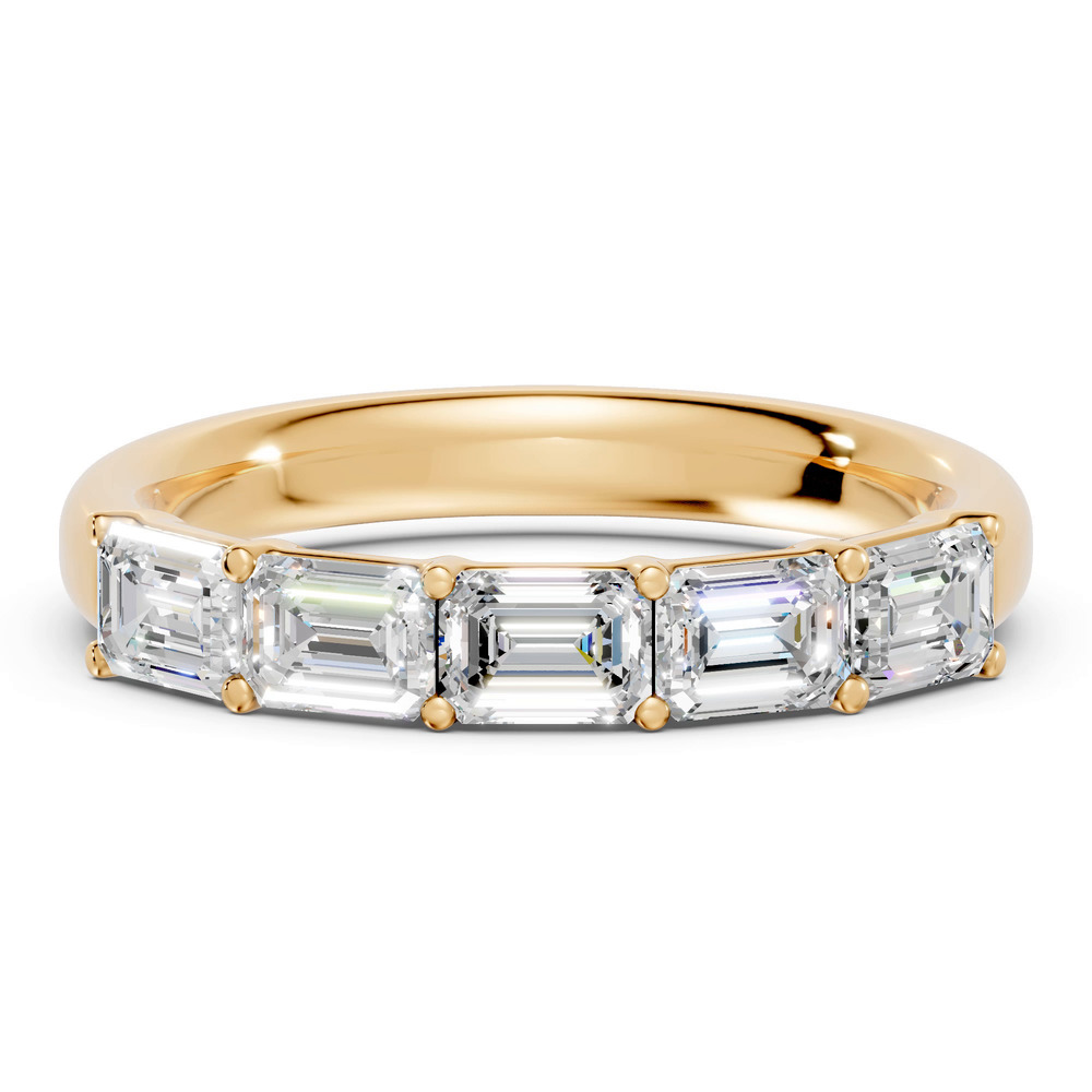 360 degree view of Emerald Five-Stone Lab Diamond Band (1.50 ct. tw.)