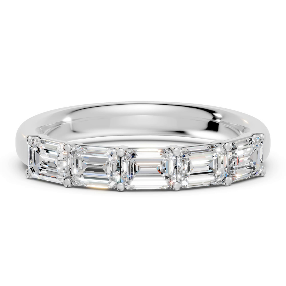 360 degree view of Emerald Five-Stone Lab Diamond Band (1.50 ct. tw.)