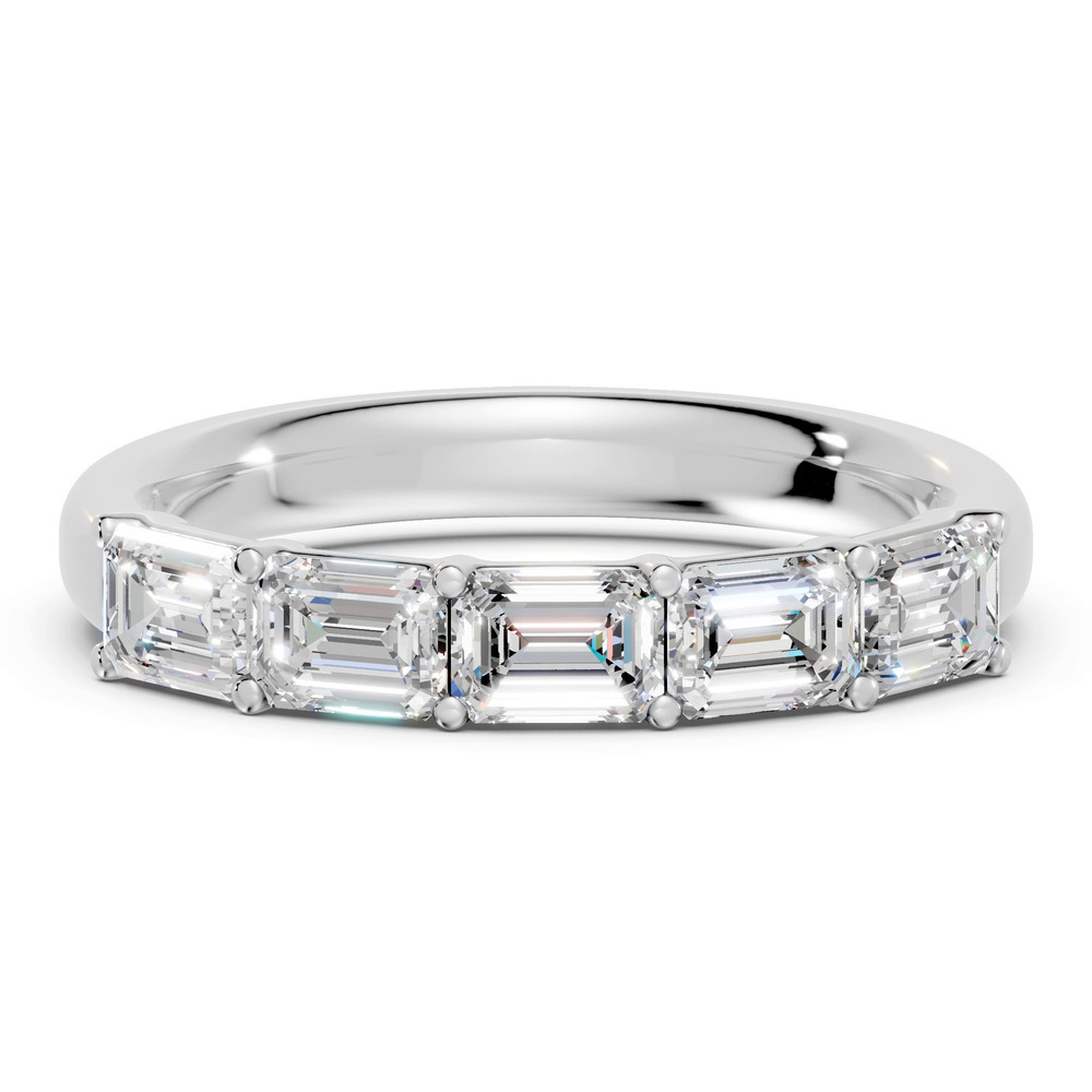 360 degree view of Emerald Five-Stone Lab Diamond Band (1.50 ct. tw.)