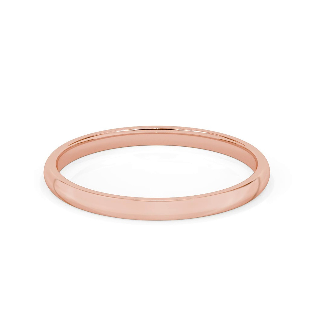 360 degree view of Low Dome Comfort Fit Polished Band (2mm)