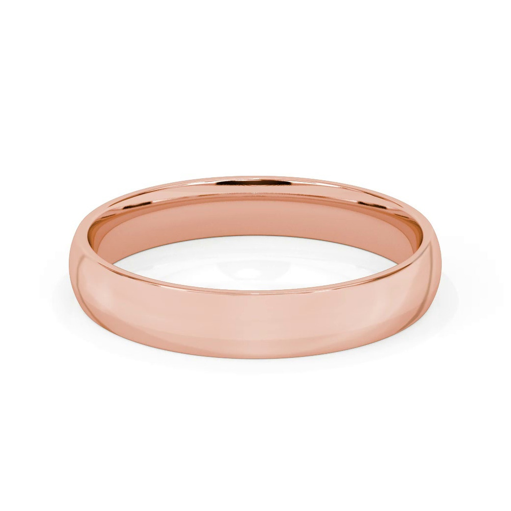 360 degree view of Low Dome Comfort Fit Polished Band (4mm)