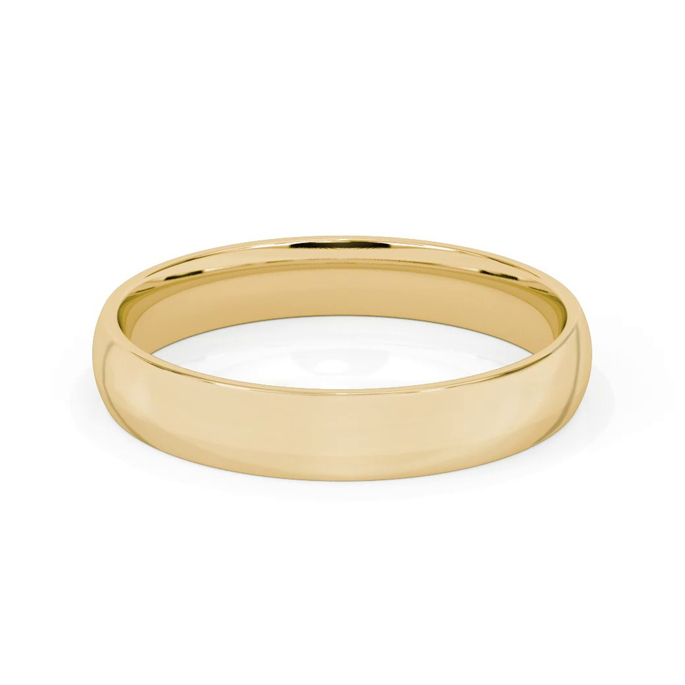360 degree view of Low Dome Comfort Fit Polished Band (4mm)