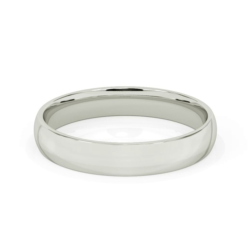 360 degree view of Low Dome Comfort Fit Polished Band (4mm)