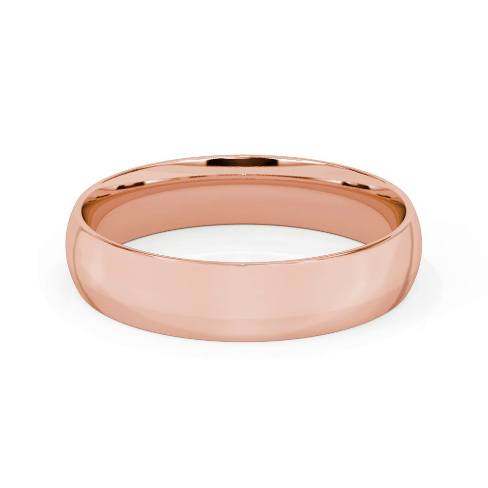 360 degree view of Low Dome Comfort Fit Polished Band (5mm)