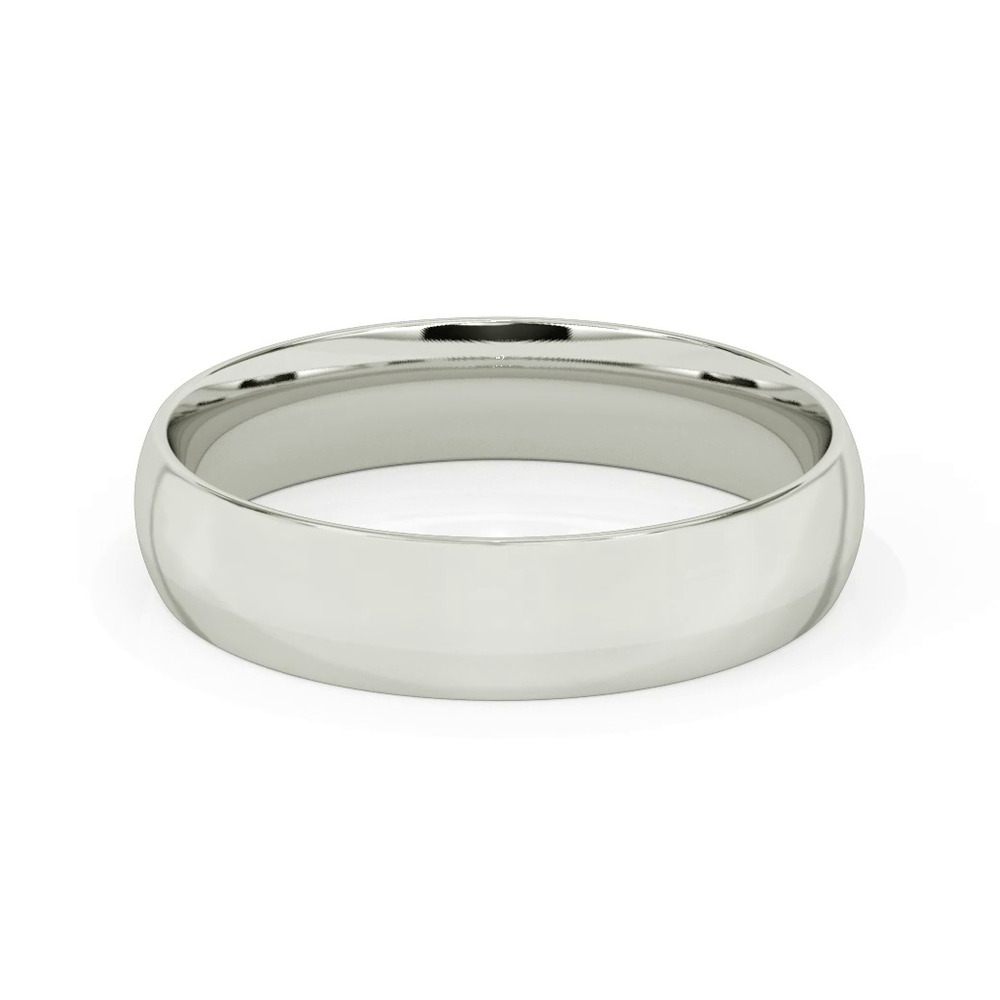 360 degree view of Low Dome Comfort Fit Polished Band (5mm)