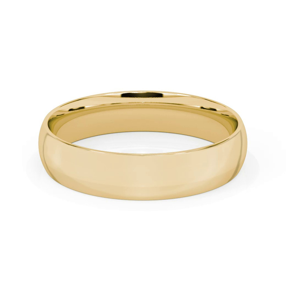 360 degree view of Low Dome Comfort Fit Polished Band (5mm)