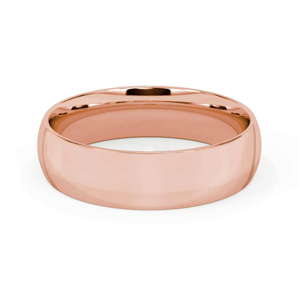 360 degree view of Low Dome Comfort Fit Polished Band (6mm)
