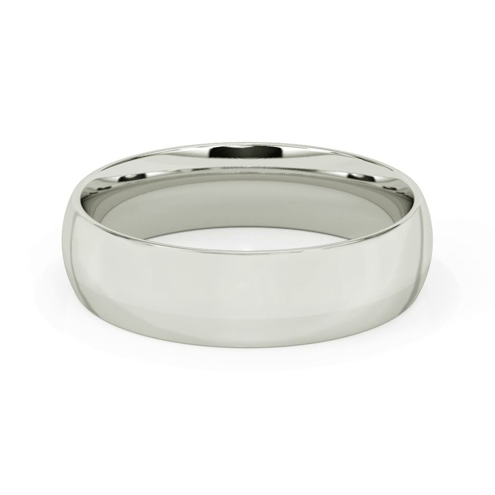 360 degree view of Low Dome Comfort Fit Polished Band (6mm)