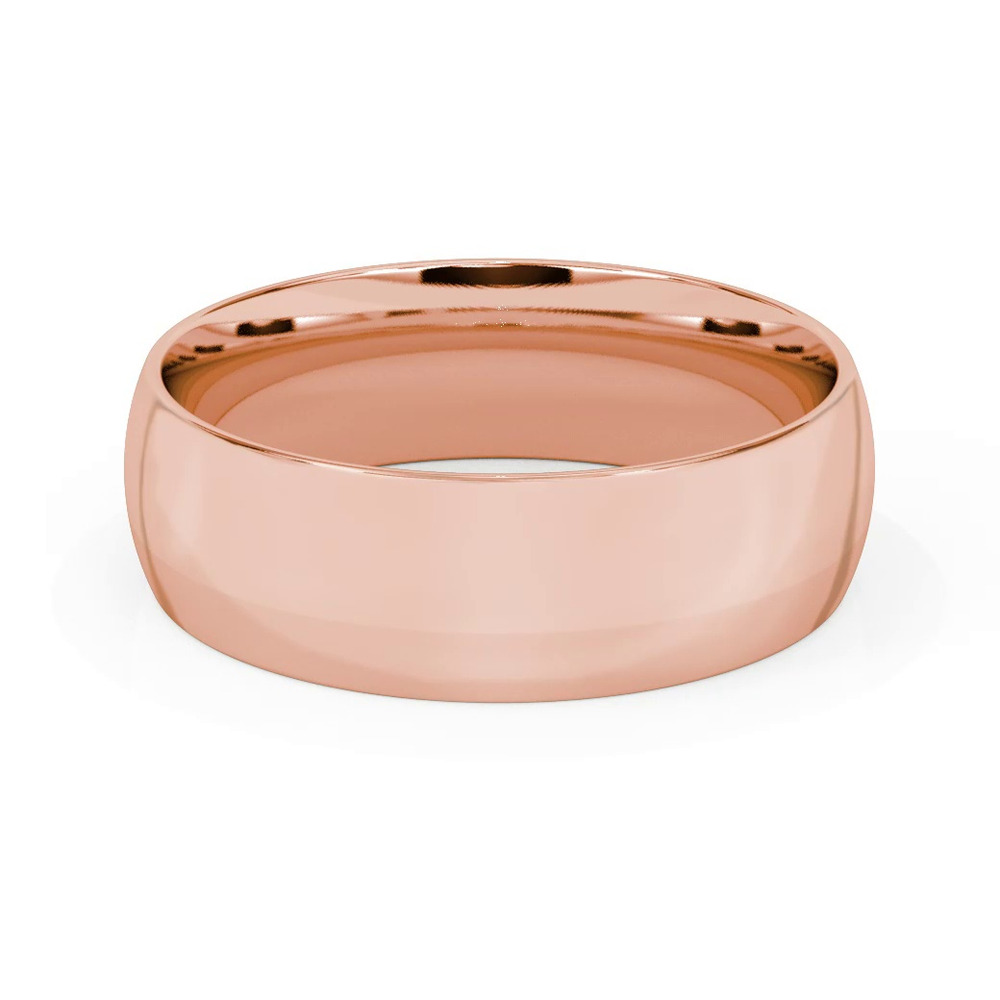 360 degree view of Low Dome Comfort Fit Polished Band (7mm)