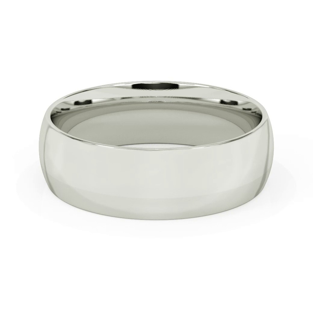 360 degree view of Low Dome Comfort Fit Polished Band (7mm)
