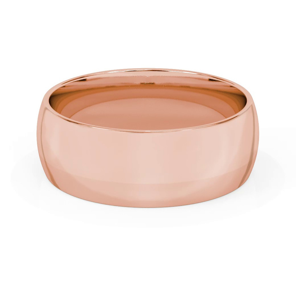 360 degree view of Low Dome Comfort Fit Polished Band (8mm)