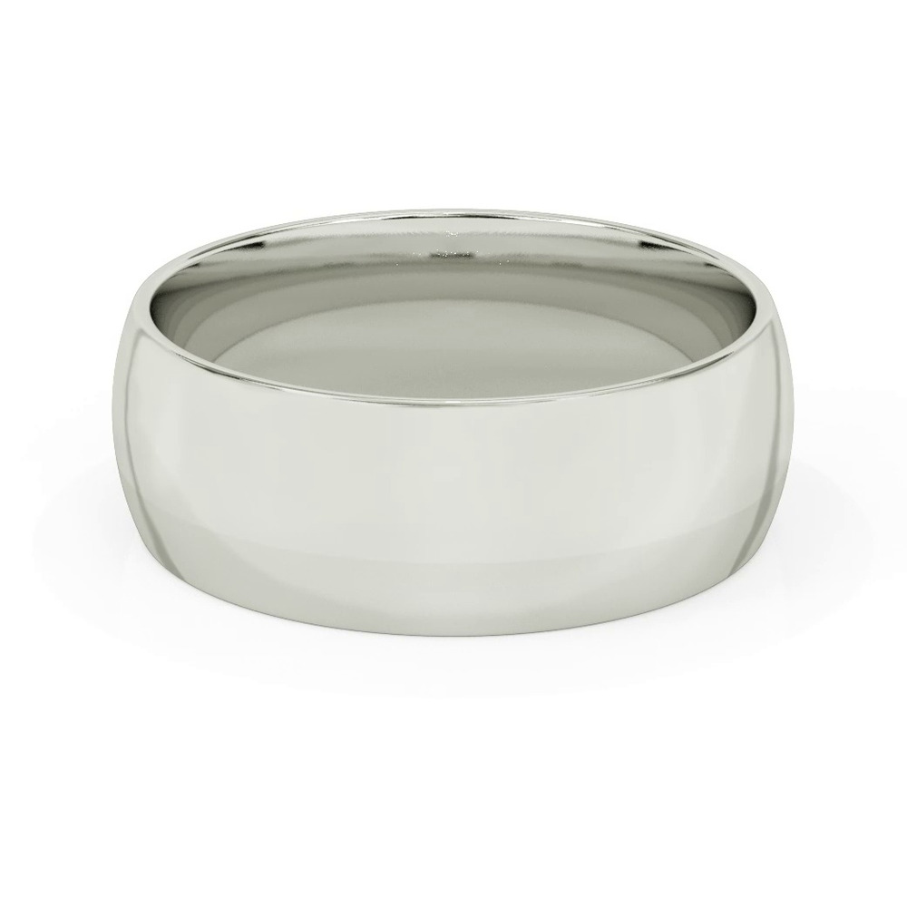 360 degree view of Low Dome Comfort Fit Polished Band (8mm)