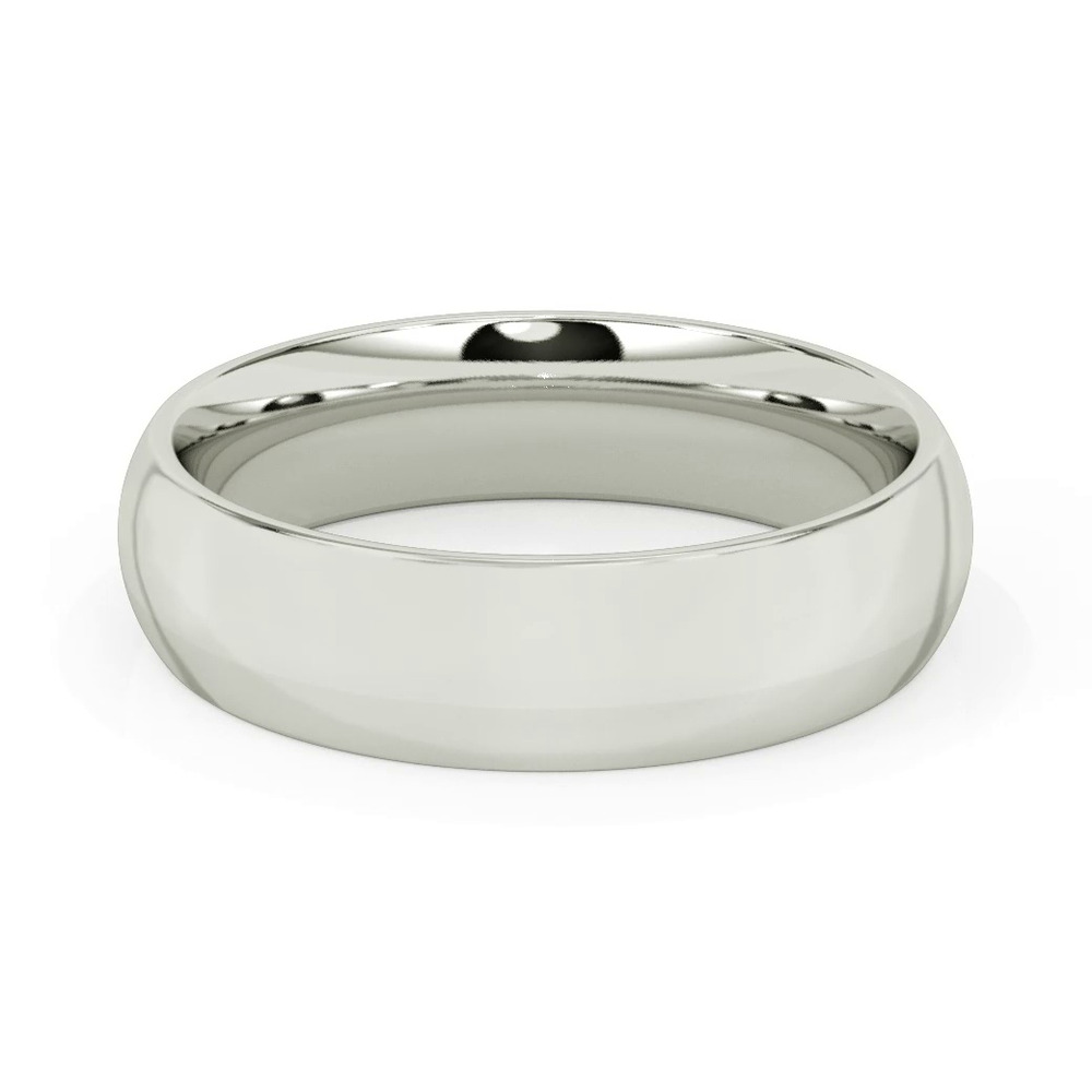 360 degree view of High Dome Comfort Fit Polished Band (6mm)