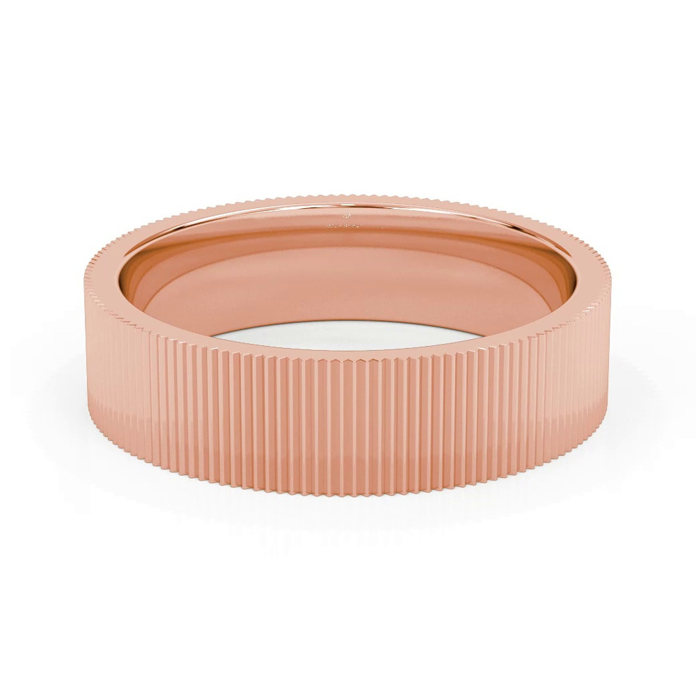 360 degree view of Fluted Band (6mm)