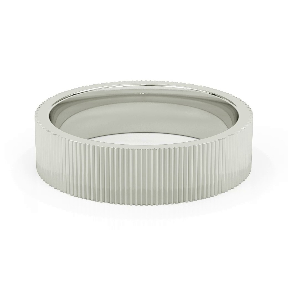 360 degree view of Fluted Band (6mm)