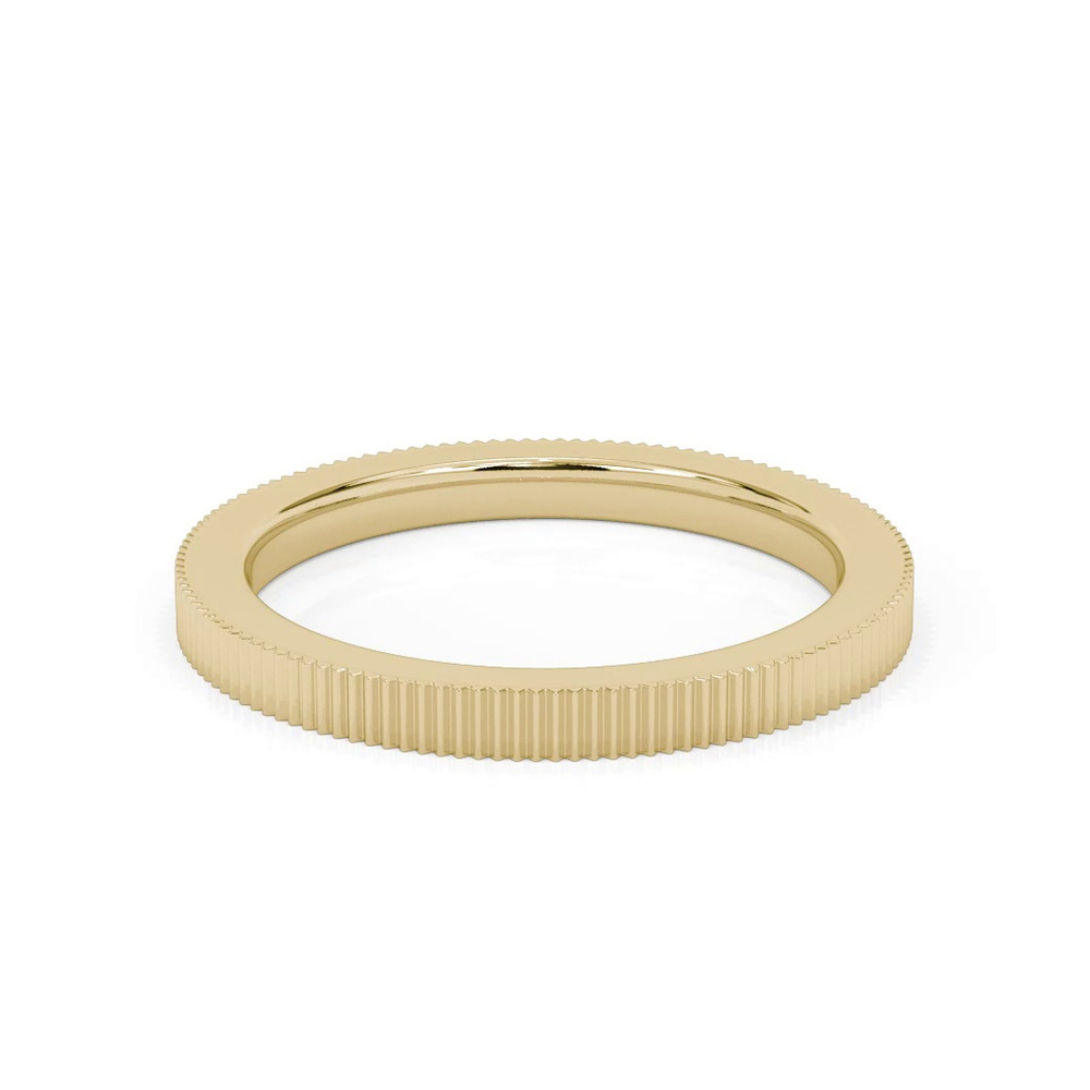 360 degree view of Fluted Band (2mm)