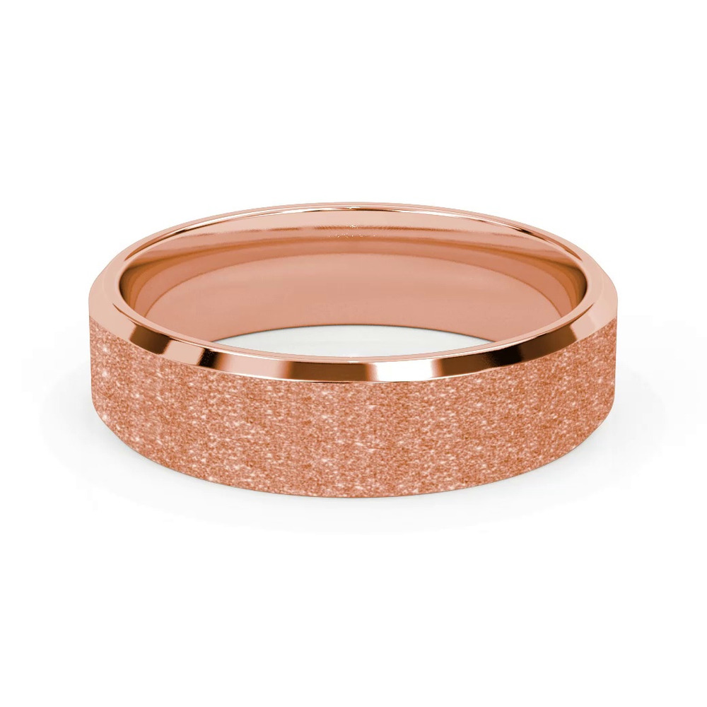 360 degree view of Astra Textured Bevel Band (6mm)