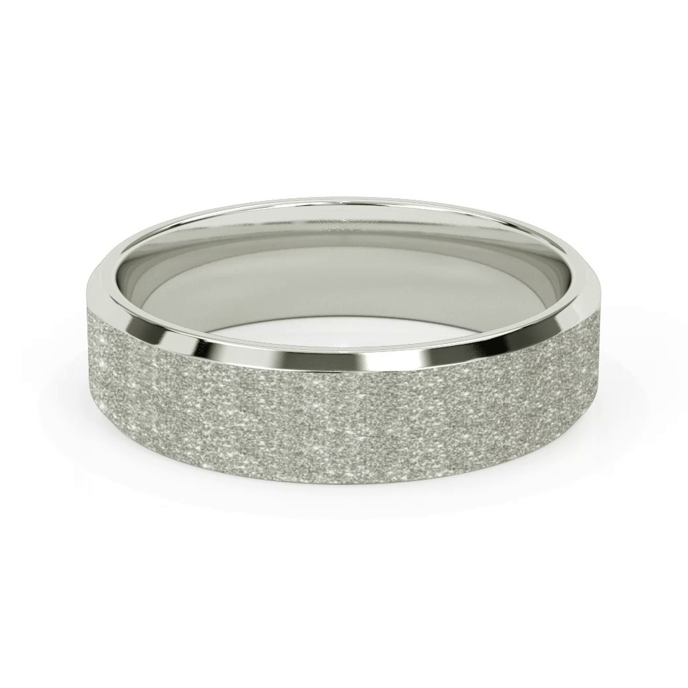 360 degree view of Astra Textured Bevel Band (6mm)