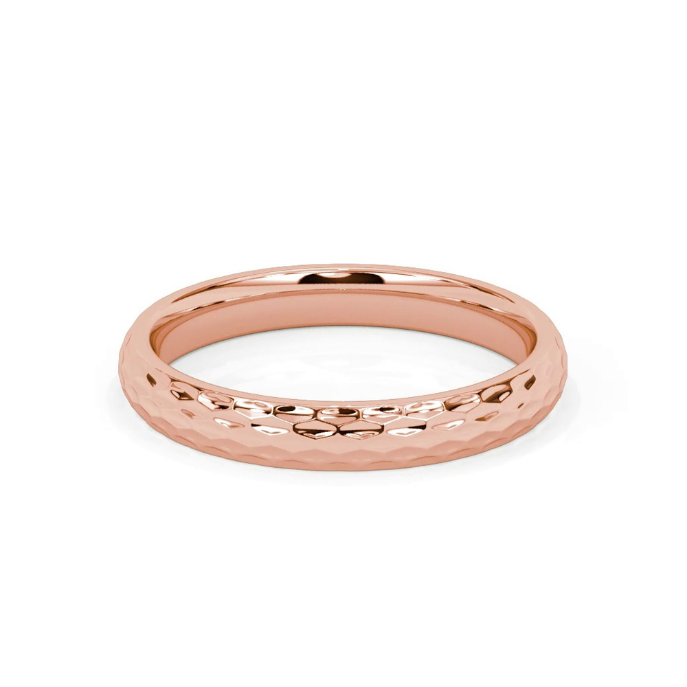 360 degree view of Geometric Hammered Band (3mm)