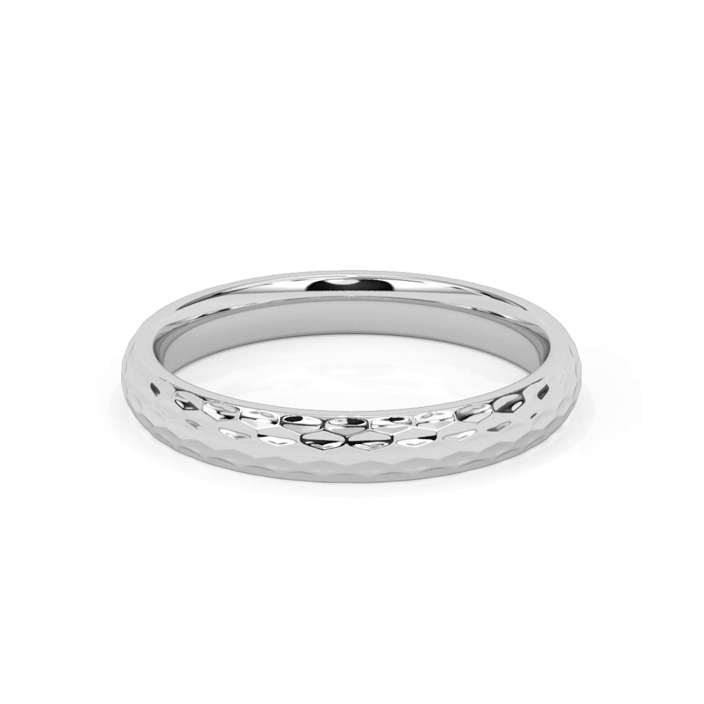 360 degree view of Geometric Hammered Band (3mm)