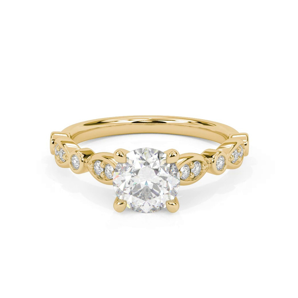 360 degree view of Melani Cathedral Diamond Engagement Ring