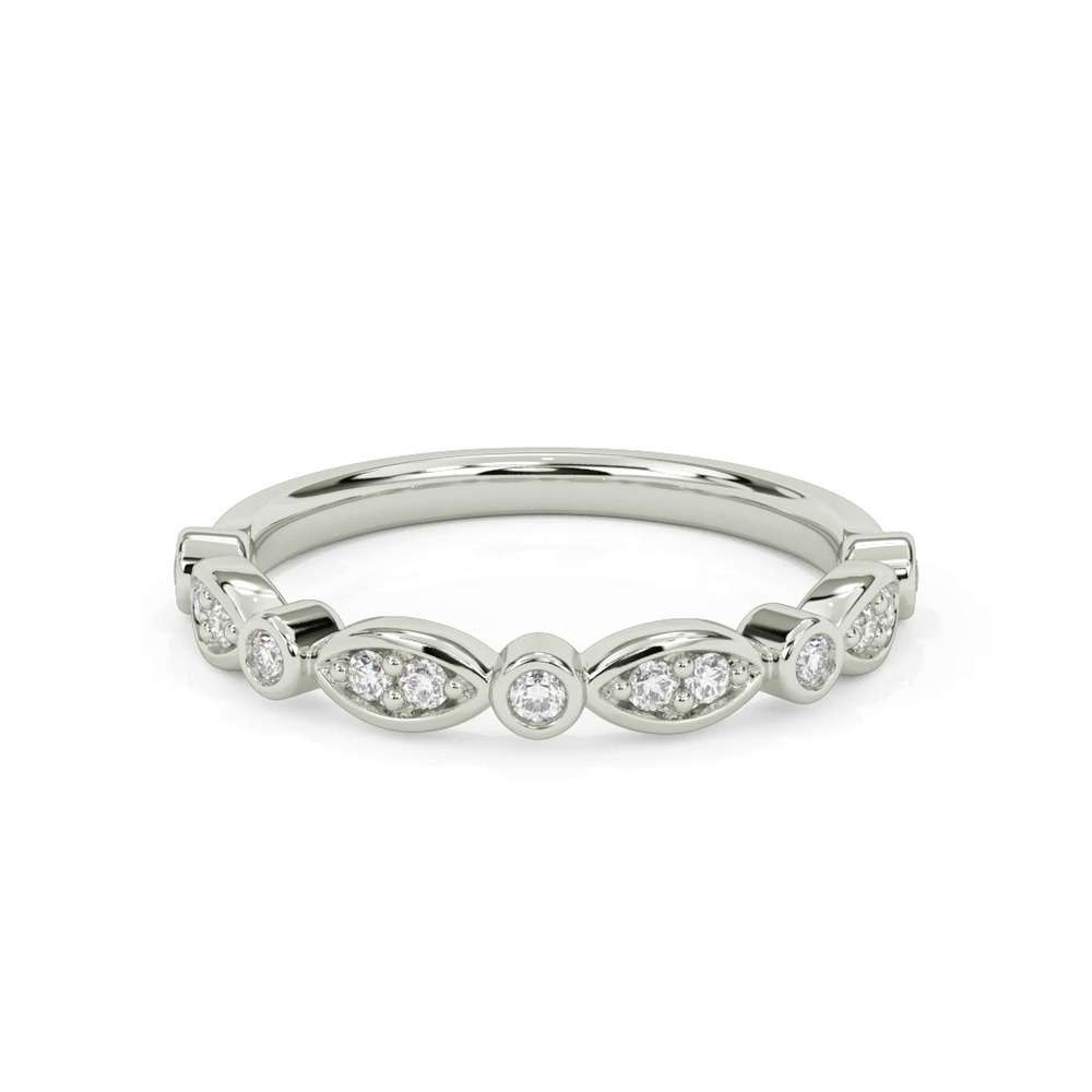 360 degree view of Melani Diamond Wedding Band