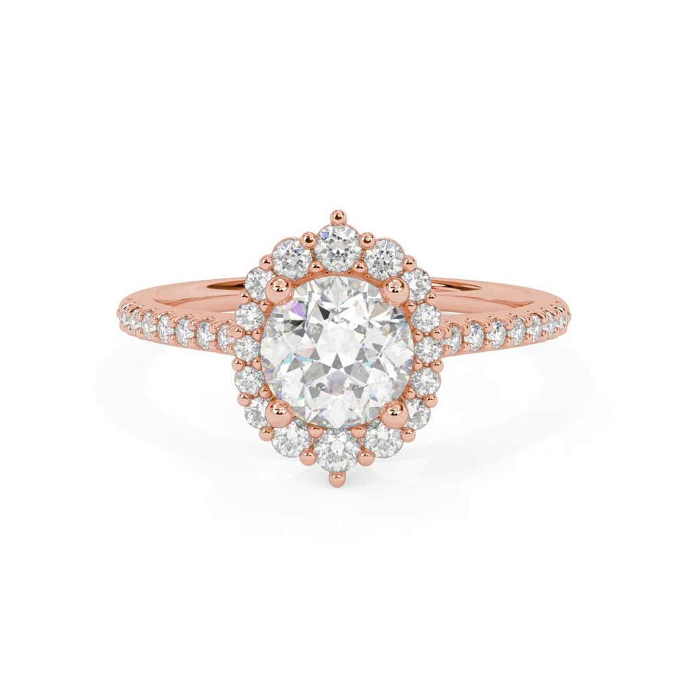 360 degree view of Taylor Modern Halo Engagement Ring