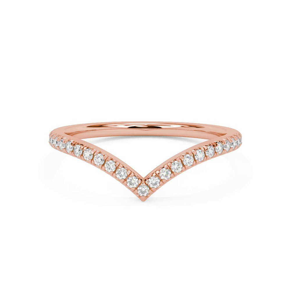 360 degree view of Aisling Pavé Diamond V-Band
