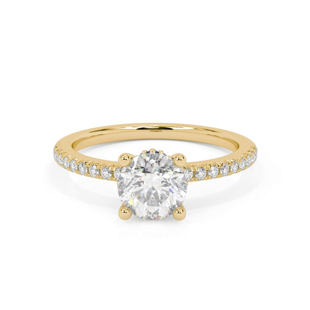 360 degree view of Maisie Sapphire Accent Engagement Ring