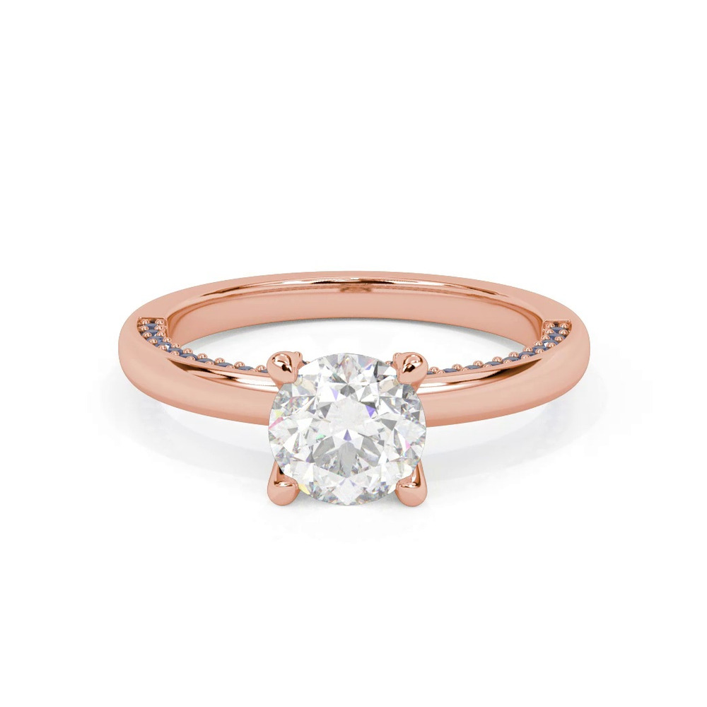 360 degree view of Lennox Sapphire Accent Engagement Ring