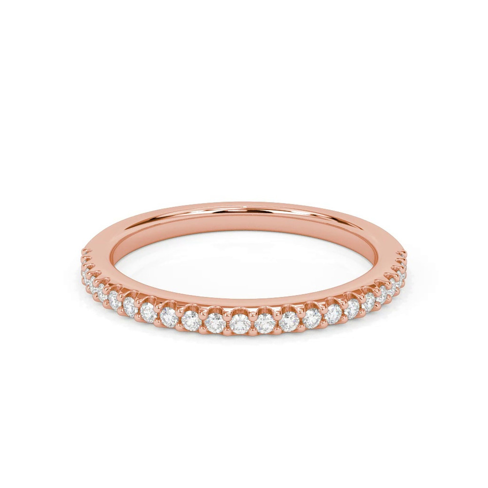 360 degree view of Camelia Pavé Diamond Band
