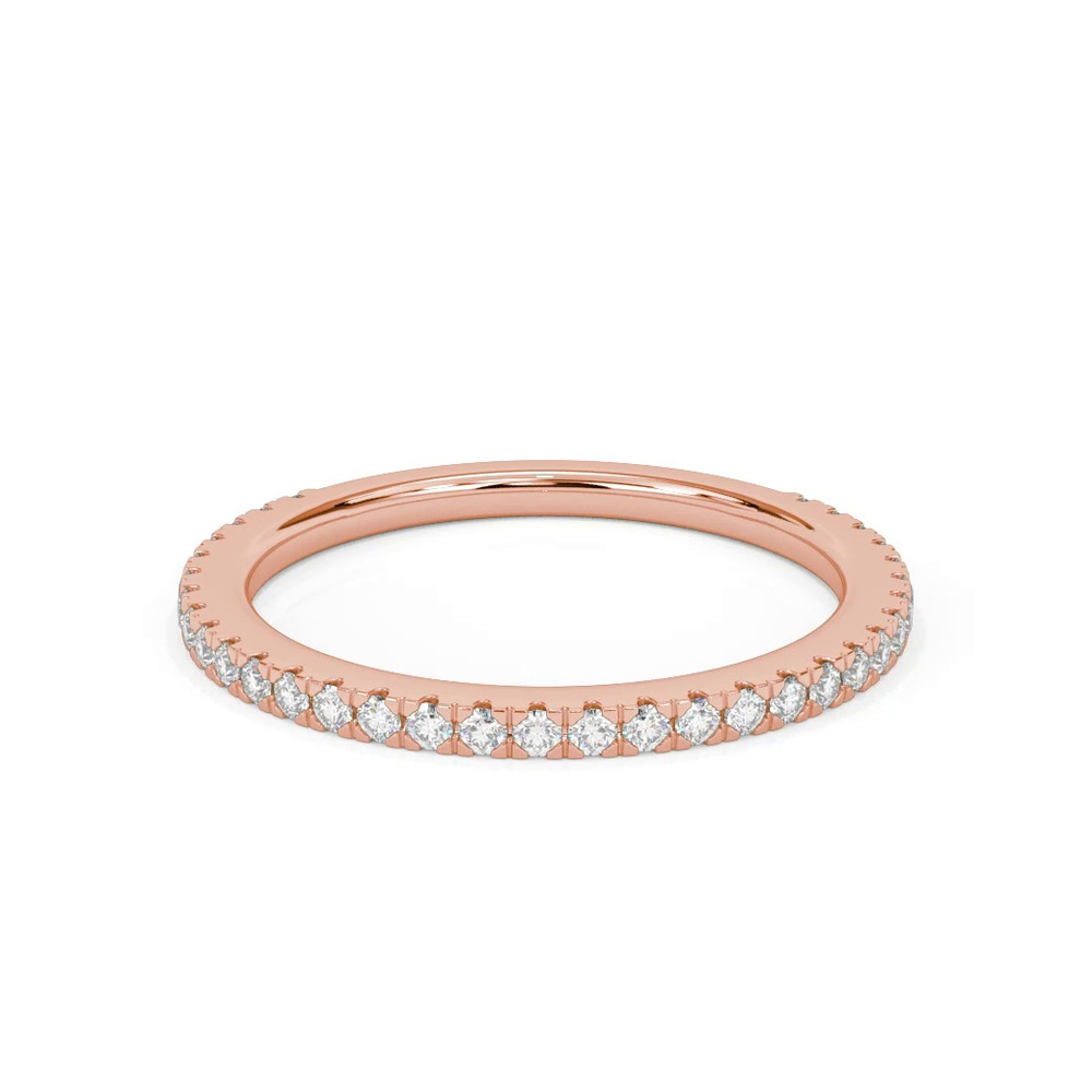 360 degree view of Lucinda Pavé Diamond Band
