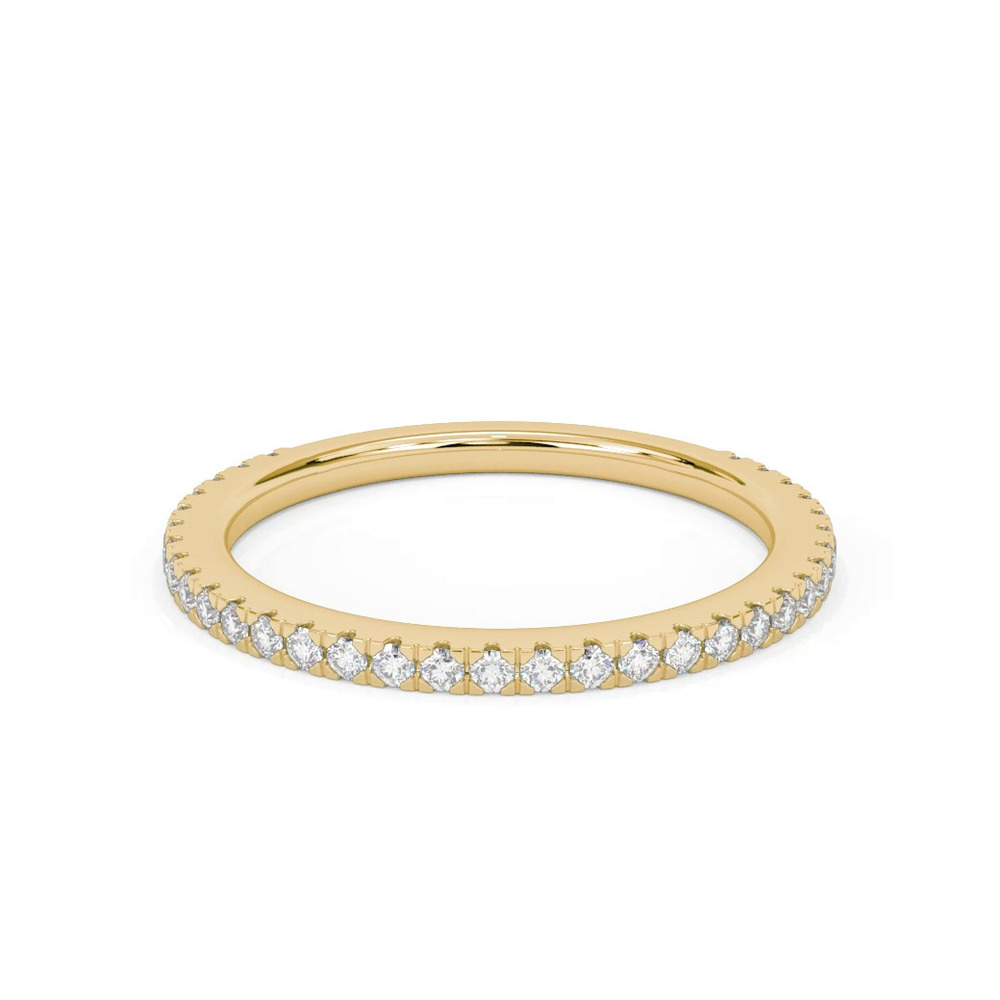360 degree view of Lucinda Pavé Diamond Band