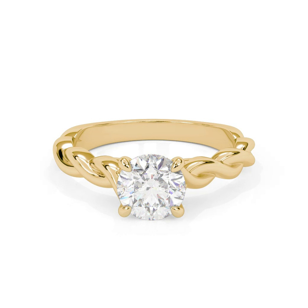360 degree view of Janelle Twist Solitaire Plus Engagement Ring