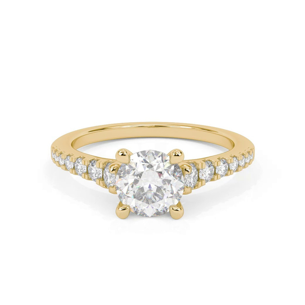 360 degree view of Elina Classic Diamond Engagement Ring