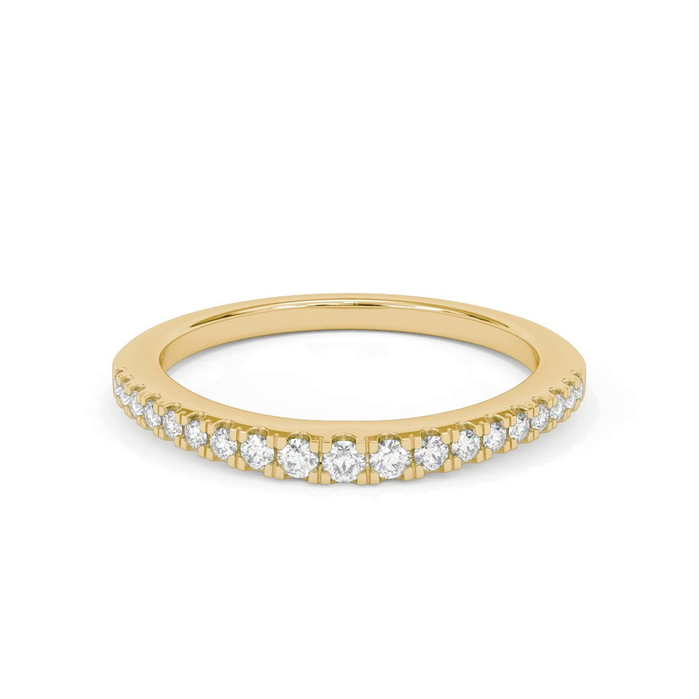 360 degree view of Elina Pave Contoured Band