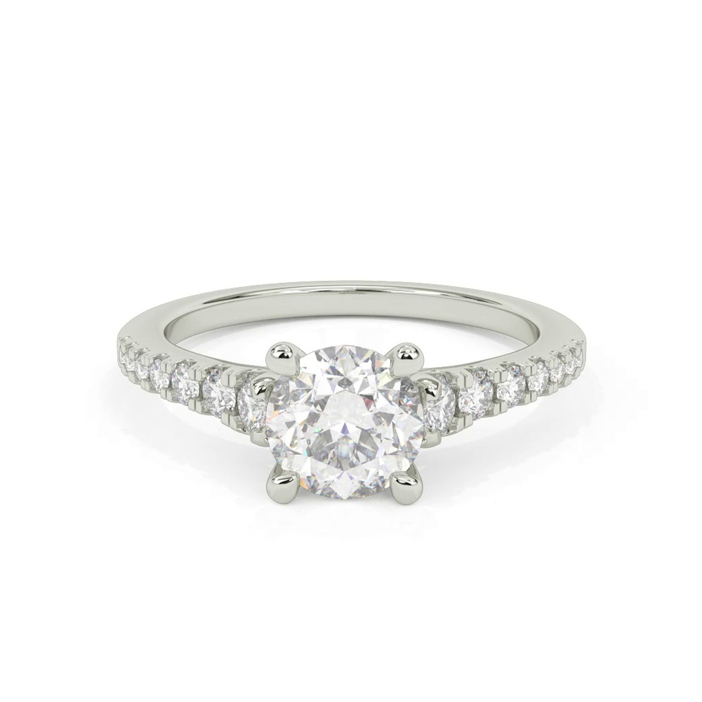 360 degree view of Elina Classic Diamond Engagement Ring