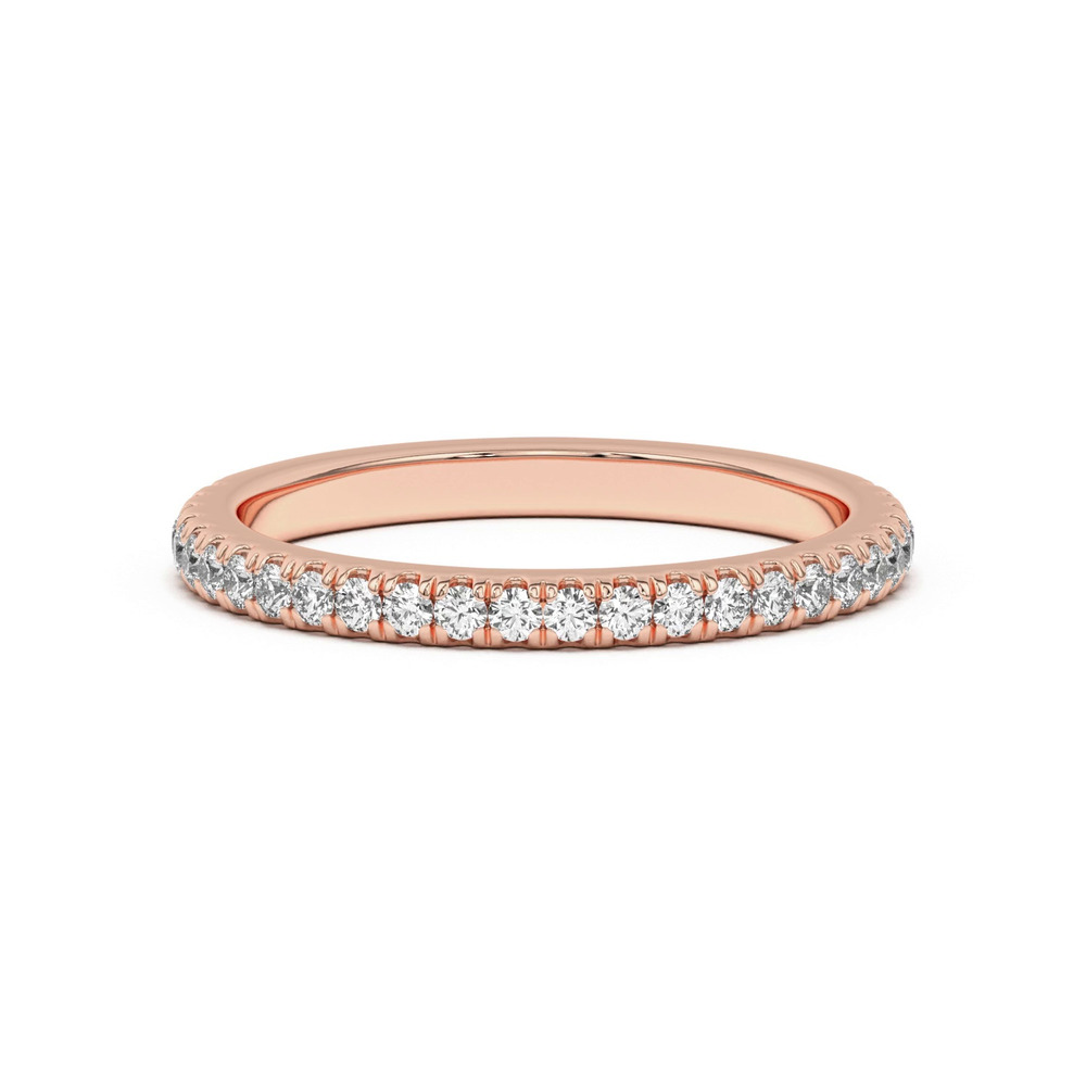 360 degree view of Hope Classic Pavé Matching Wedding Band