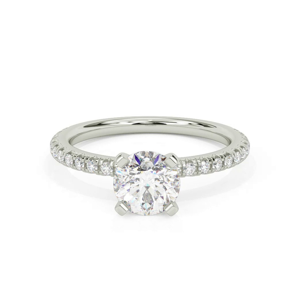 360 degree view of Hope Classic Pavé Engagement Ring